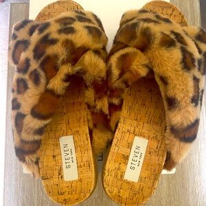SALE🎉STEVEN NEW YORK COZY LEOPARD PLATFORM SLIDE  / 7
